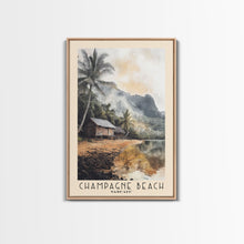 Carregar imagem no visualizador da galeria, Champagne Beach, Vanuatu Watercolor Print, Vacation Gift, Vanuatu Wall Art, Beach Painting, Beach Decor, Beach Or Lakehouse Art
