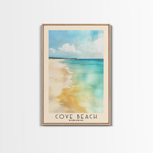 Load image into Gallery viewer, Cove Beach, Bahamas Watercolor Beach Print, Vacation Gift, Bahamas Wall Art, Beach Painting, Beach Decor, Beach Painting
