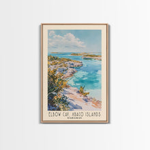Load image into Gallery viewer, Elbow Cay, Abaco Islands, Bahamas Watercolor Beach Print, Vacation Gift, Bahamas Wall Art, Beach Painting, Beach Decor, Beach Painting
