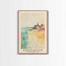 Cargar imagen en el visor de la galería, Hunstanton, United Kingdom Watercolor Print, Vacation Gift, United Kingdom Wall Art, Beach Painting, Beach Decor, Beach Or Lakehouse Art
