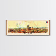Load image into Gallery viewer, Dijon France Travel Art, City Art, Framed Canvas Print or Metal Wall Art, Europe Travel Poster, Panoramic Wall Art, Extra Wide Wall Art

