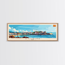 Carregar imagem no visualizador da galeria, A Coruńa Spain Travel Art, City Art, Framed Canvas Print or Metal Wall Art, Europe Travel Poster, Panoramic Wall Art, Extra Wide Wall Art
