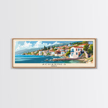 Carregar imagem no visualizador da galeria, Acharnes Greece Travel Print Wall Art, Panoramic City Art, Travel Art, Wall Decor, Vacation Gift, Framed Canvas Print Or Metal Art
