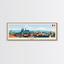 Load image into Gallery viewer, Dijon France Travel Art, City Art, Framed Canvas Print or Metal Wall Art, Europe Travel Poster, Panoramic Wall Art, Extra Wide Wall Art

