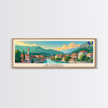 Load image into Gallery viewer, Doboj Bosnia Travel Print Wall Art, Panoramic City Art, Travel Art, Wall Decor, Vacation Gift, Framed Canvas Print Or Metal Art
