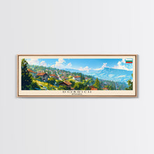 Load image into Gallery viewer, Dobrich Bulgaria Travel Art, City Art, Framed Canvas Print or Metal Wall Art, Europe Travel Poster, Panoramic Wall Art, Extra Wide Wall Art
