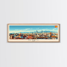 Load image into Gallery viewer, Getafe Spain Panoramic Travel Poster, Framed Canvas Print or Metal Wall Art, Travel Art, Home Decor, Panoramic Painting, Midcentury Art
