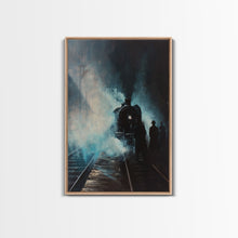 Load image into Gallery viewer, Mysterious Spooky Carnival Tent Framed Canvas Print, Halloween Wall Art, Haunted House Decor, Ghostly Home Decoration, Halloween Art

