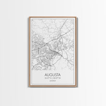 Carregar imagem no visualizador da galeria, Augusta Street Map, Georgia Map, City Map Art, Dorm Wall Art, Adventure Wall Art, Minimalist Art, Wall Art, Canvas Print, Canvas Wall Art
