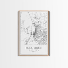 Carregar imagem no visualizador da galeria, Baton Rouge Street Map, Louisiana Map, City Map Art, Modern Art, Wall Art, Canvas Print, Canvas Wall Art, Travel Gift, Home Wall Art
