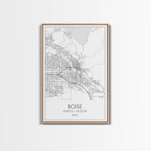 Load image into Gallery viewer, Boise Street Map, Idaho Map, City Map Art, Modern Wall Art, Wall Art, Canvas Print, Canvas Wall Art, Home Décor Wall Art, Travel Print
