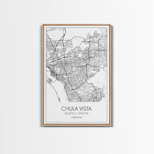 Cargar imagen en el visor de la galería, Chula Vista Street Map, California Map, City Map Art, Modern Art, Wall Art, Canvas Print, Canvas Wall Art, Living Room Wall Art, Travel Art
