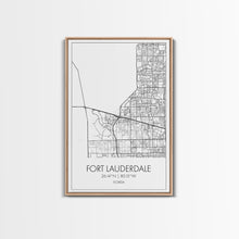 Carregar imagem no visualizador da galeria, Fort Lauderdale Street Map, California Map, City Map Art, Minimalist Art, Wall Art, Canvas Print, Travel Art, Game Room Décor, Travel Gifts
