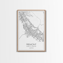 Load image into Gallery viewer, Fremont Street Map, California Map, City Map Art, Minimalist Art, Wall Art, Canvas Print, Travel Lover Gift, Bar Wall Décor, Travel Prints

