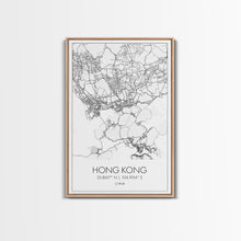 Load image into Gallery viewer, Hong Kong Street Map, China Map, Asia City Map Art, Minimalist Art, Wall Art, Canvas Print, Wanderlust Gift, Home Office Art, Travel Art
