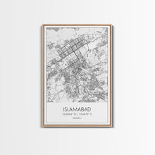 Load image into Gallery viewer, Islamabad Street Map, Pakistan Map, City Map Art, Minimalist Art, Wall Art, Canvas Print, Travel Lover Gift, Living Room Art, Travel Prints
