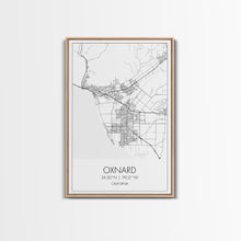 Load image into Gallery viewer, Oxnard Street Map, California Map, City Map Art, Minimalist Art, Wall Art, Canvas Print, Bedroom Print, Anniversary Gift, Travel Wall Print
