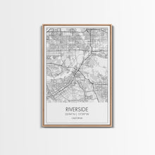 Load image into Gallery viewer, Riverside Street Map, California Map, City Map Art, Minimalist Art, Wall Art, Canvas Print, Office Wall Décor, Gifts For Dad, Travel Print
