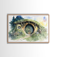 Load image into Gallery viewer, Bang End Painting Framed Canvas Print, Lord, Fantasy Art, Framed Wall Art, Fantasy Decor, A Hole In The Wall
