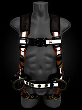 Carregar imagem no visualizador da galeria, Frontline 100RCTB Combat Reflective Construction Full Body Harness with Tongue Buckle Legs and Trauma Straps XL/2X
