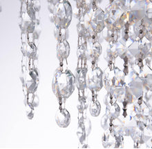 Load image into Gallery viewer, Wellmet Black Crystal Chandelier 24 inch, 3-Tier Modern Round K9 Crystals Light Fixtures for Dining Room, Contemporary Pendant Light FixtureKitchen Is
