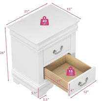 Cargar imagen en el visor de la galería, Furniture of America Night Stand Louis Philippe
