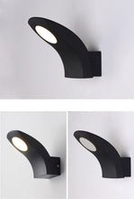 Cargar imagen en el visor de la galería, MIRODEMI® Creative Black Outdoor Waterproof LED Wall Lamp For Balcony, Courtyard, Porch
