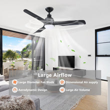 Carregar imagem no visualizador da galeria, 52&quot; Cason Induatrial Downrod Mount Reversible Ceiling Fan with LED Lighting and Remote Control
