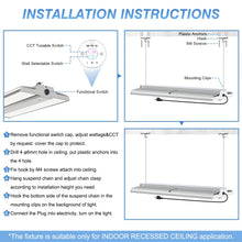 Cargar imagen en el visor de la galería, Premium 1.6ft LED Linear High Bay Light - (240W/192W/144W) Selective Wattage and CCT (3000K/4000K/5000K) - 36,000 Lumens
