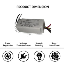 Load image into Gallery viewer, 110-277V AC - 30V to 42V DC | 12W LED Driver LED Dimmer
