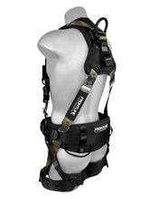 Load image into Gallery viewer, Frontline 110CTB-CF Camouflage Full Body Harness with Aluminum Hardware and Suspension Trauma Straps XL/2X
