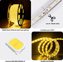 Load image into Gallery viewer, 110V High-End 6500K/3000K White LED Strip - ProSelect Strip 430 Lumens - Bright, Efficient, and Durable | LED Strip Light Best for Indoor and Outdoor Use
