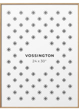 Load image into Gallery viewer, Vossington Thin 24x30 Poster Frame - Light Oak Frame Color (Real Wood Grain Finish) - Slim &amp; Modern Frame Design - Fits 1 Picture, Art Print, Puzzle
