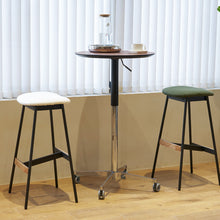 Load image into Gallery viewer, Movable Adjustable Bar Table Pub Table 360 Swivel Counter Bar Height Aluminum Star Base Movable for Stand Desk Bistro Table Dining Room Home Kitchen Table
