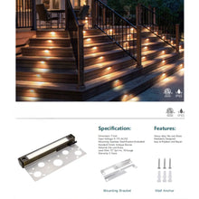 Carregar imagem no visualizador da galeria, 12&quot; Brass Hardscape Paver RGB CCT Tunable LED Fixture for Outdoor Lights Landscape

