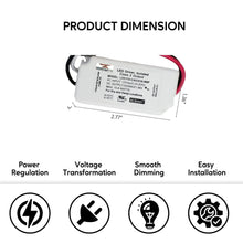 Carregar imagem no visualizador da galeria, 120V AC - 21V to 36V DC | 10.8W Triac Dimming LED Driver Constant Current
