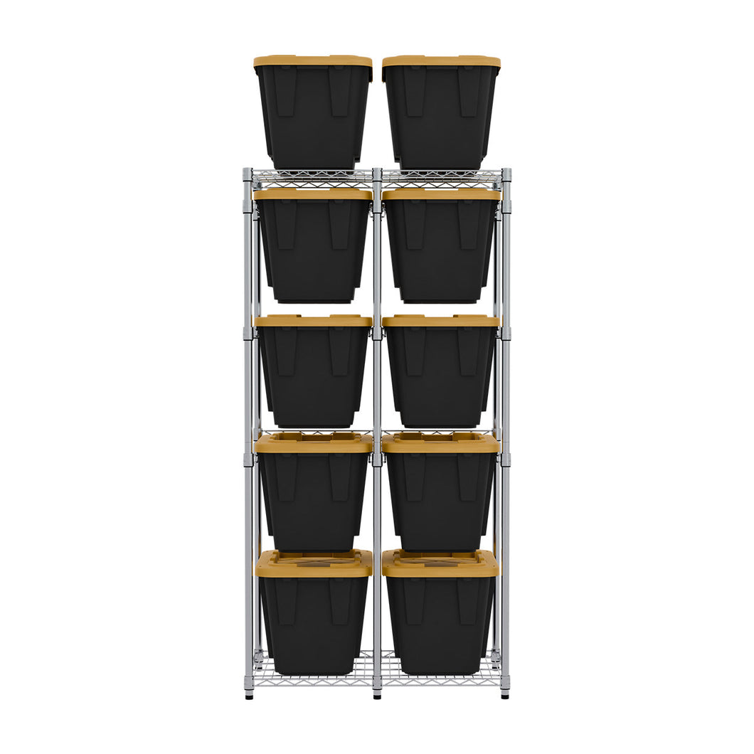 12 Gallon Storage Bin Rack with Bins
