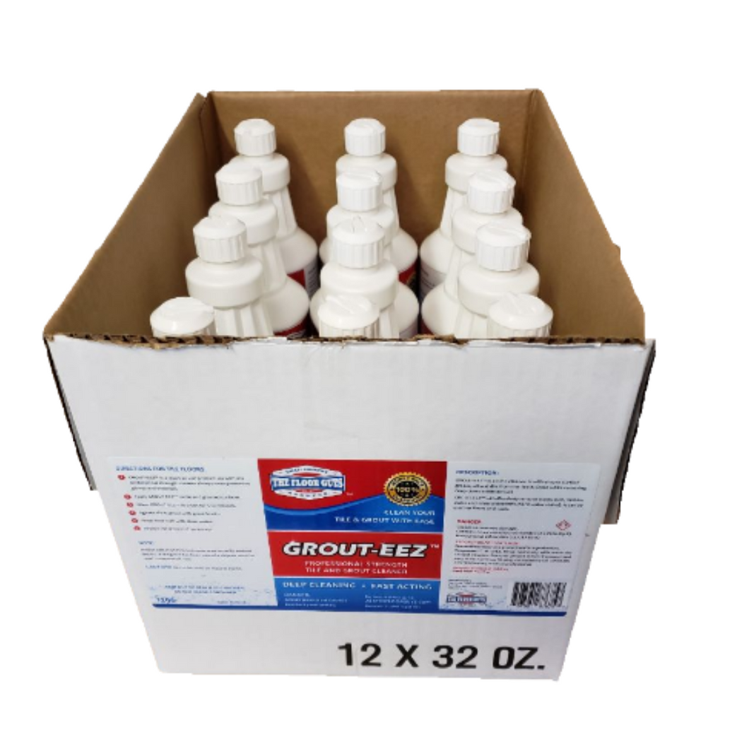 12 Quart Bottles Of Grout-eez With 2 Grout Brushes