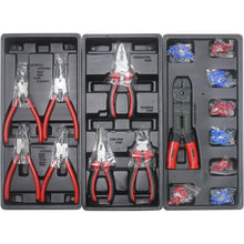Load image into Gallery viewer, 4 DRAWERS MULTIFUNCTIONAL TOOL CART WITH TOOL SET AND WOODEN TOP
