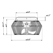 Load image into Gallery viewer, 14&quot; Farmhouse DC Motor Flush Mount Reversible Iron Ceiling Fan with LED Lighting and Remote Control
