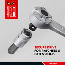 Load image into Gallery viewer, Teng Tools 1/2 Inch Drive Metric Hex Chrome Vanadium Sockets
