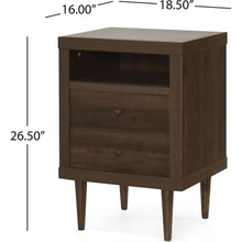 Load image into Gallery viewer, 2-DRAWER NIGHTSTAND
