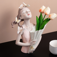 Cargar imagen en el visor de la galería, Beautiful Girl Flower Vase
