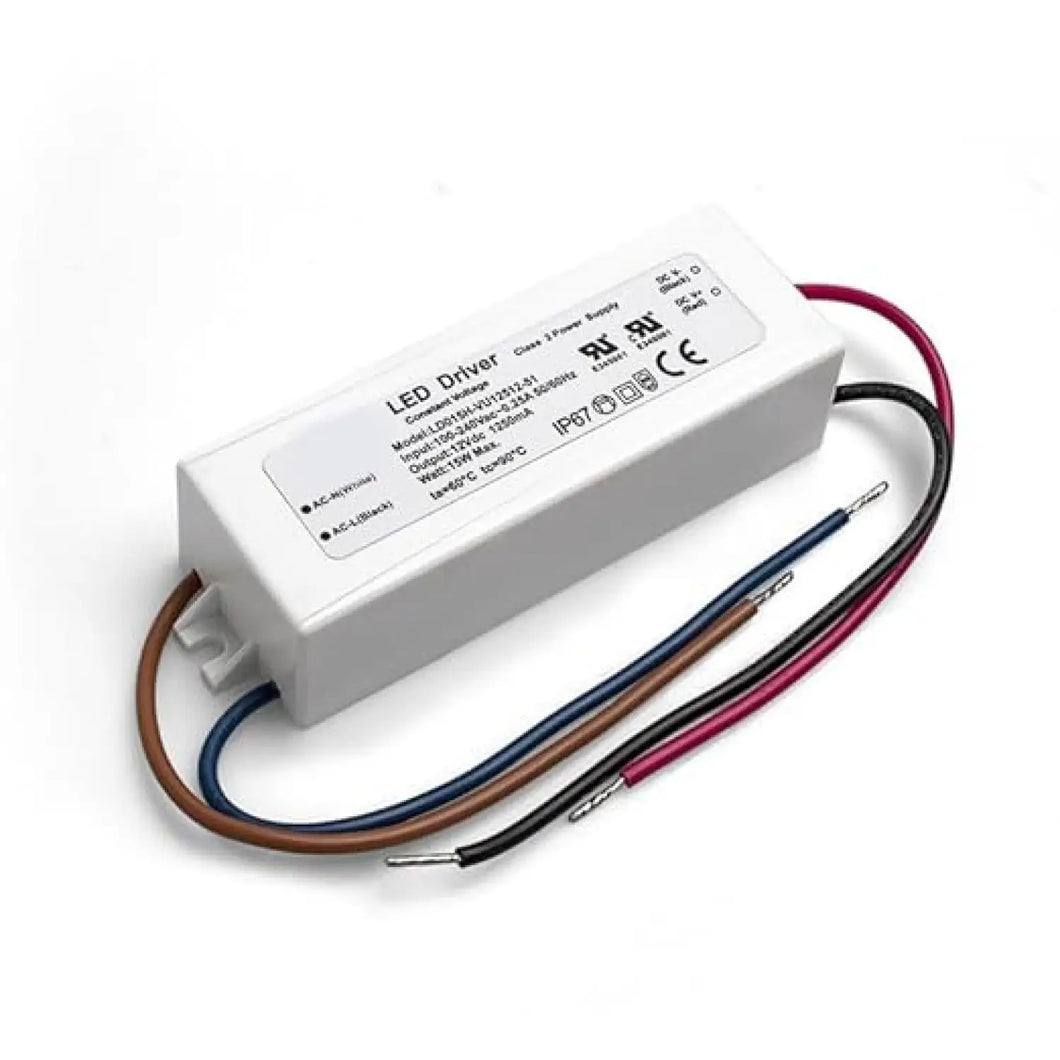 15.12W LED Drivers 24V | Constant Voltage 100-240V AC to 24V DC