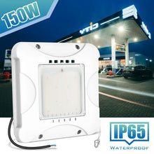 Cargar imagen en el visor de la galería, 80W/120W/150W Dimmable LED Canopy Light with CCT Selectable 3000K/4000K/5000K - IP65 Rated
