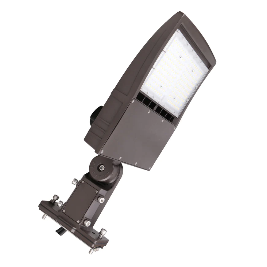 100 Watt LED Area Light-16000 Lumens, 5000K, Dusk to Dawn Sensor, All in One Mounting bracket- DLC Premium
