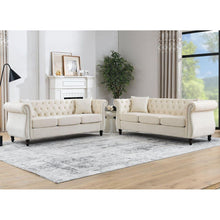 Carregar imagem no visualizador da galeria, 3-seater + 3-seater Combination sofa.Beige Velvet(W834S00063)
