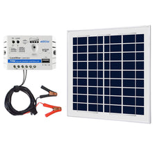 Cargar imagen en el visor de la galería, ACOPower 15W 12V Solar Charger Kit, 5A Charge Controller with Alligator Clips
