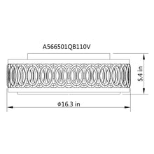 Cargar imagen en el visor de la galería, 16&quot; Modern Brown LED Flush Mount Lighting
