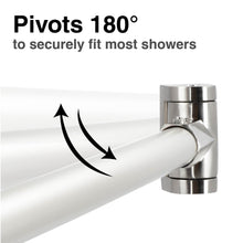 Carregar imagem no visualizador da galeria, 36 in. to 61 in. Curved Shower Rod (Brushed Nickel Finish)
